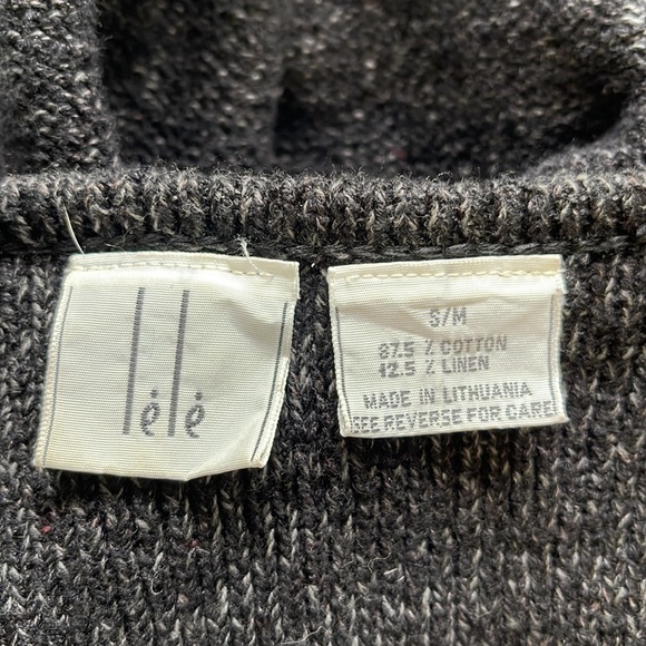 Vintage duster cardigan with roses - size S/M - Picture 3 of 4